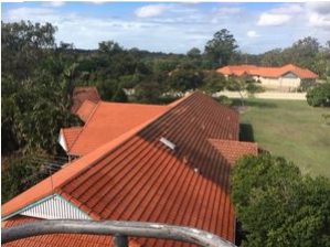 pressure clean terracotta roof